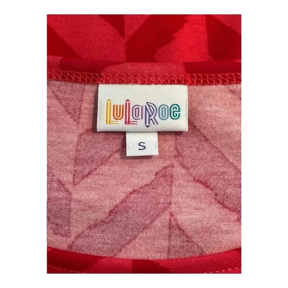 NEW LuLaRoe‎ Small Julia Dress Multicolor Chevron Print Half Sleeve Casual NWT - Picture 4 of 7